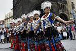 Centrem metropole prošel 27. srpna 2010 průvod účinkujících folklórních souborů VII. ročníku Mezinárodního folklorního festivalu Pražský jarmark. 