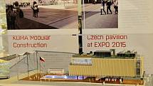 Předání modelu českého pavilonu Expo 2015 Národnímu technickému muzeu.