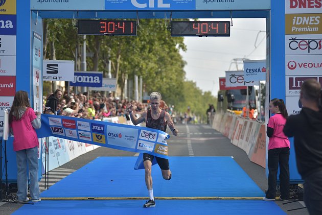 Vítěz mužského závodu Martin Zajíc.