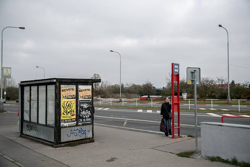 Prostranství na pražské Libuši, kde by podle územního rozhodnutí měla vyrůst stanice metra na lince D.