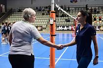 Trenérky Dedková (vlevo) a Popova krátce po utkání.