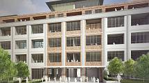 Meopta Košíře. Projekt investora YIT využívá budovu bývalého košířského podniku. Developer zde plánuje ještě letos zahájit proměnu továrního objektu na byty.