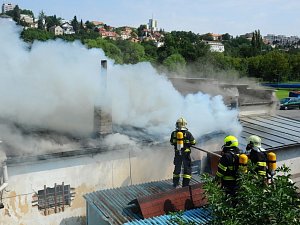 Požár v restauraci v Bráníku. 