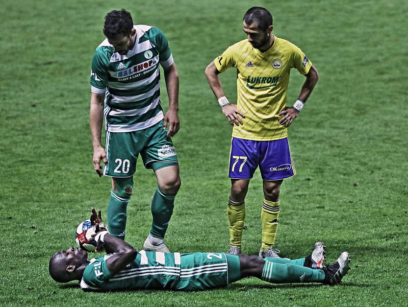 Zápas 10. kola fotbalové Fortuna ligy mezi Bohemians Praha 1905 a FC Fastavem Zlín v Ďolíčku skončil remízou 2:2