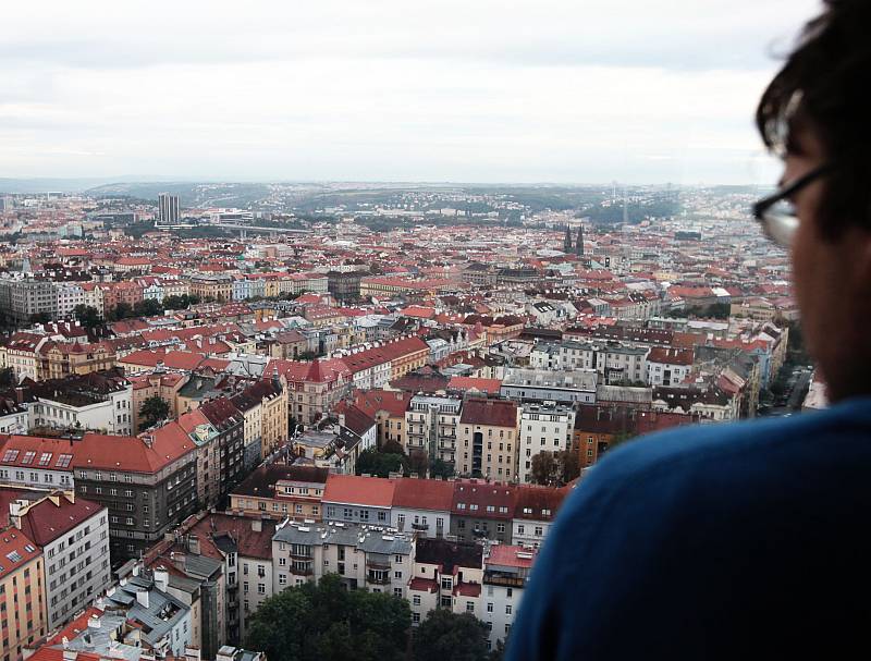 Cvičení evakuace při požáru v Žižkovské věži.