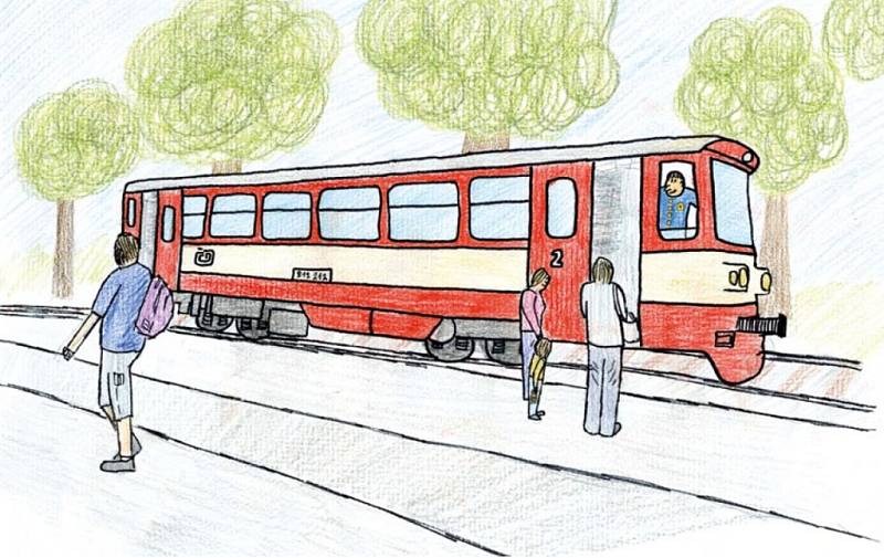 O zapomenutém medvídkovi. Jedna z ilustrací Janise Mahbouliho v knize Pohádky z nádraží.