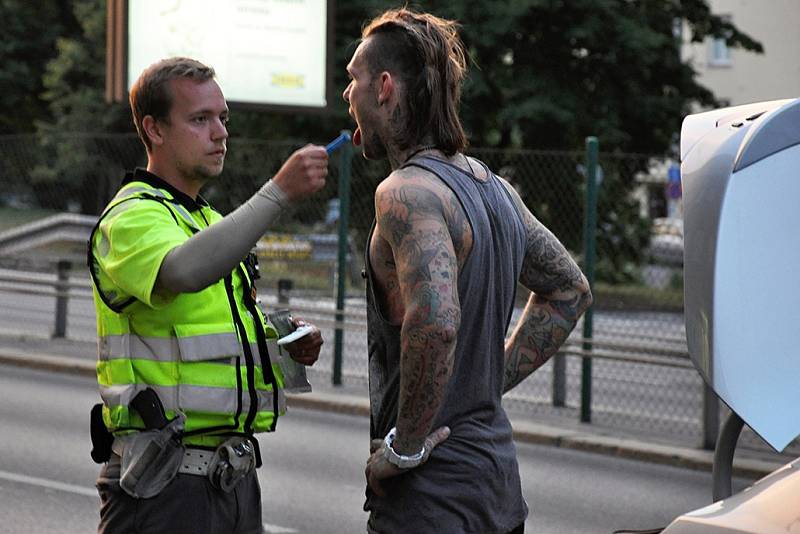 Na snímku známý BMX jezdec Dominik Nekolný, proslulý odmítáním drog i alkoholu, který se stal vůbec prvním kontrolovaným. Prošel v pořádku.