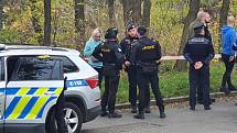 Z policejního vyšetřování střelby na chlapce v parku ve Slévačské ulici na Černém Mostě v Praze.