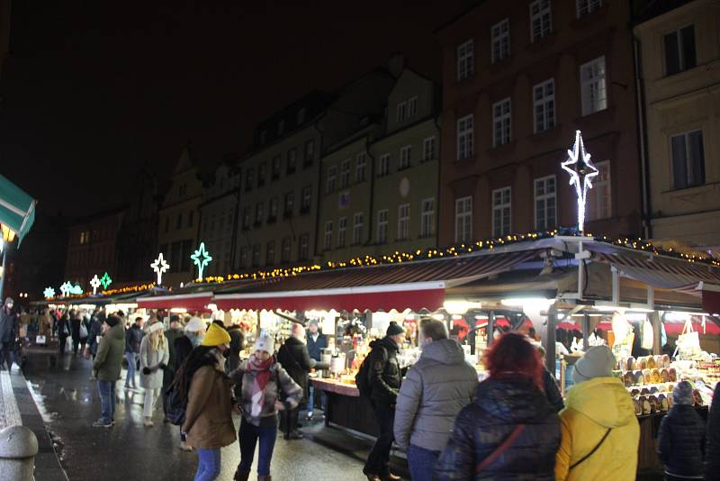 Advent na Havelském trhu na Starém Městě.