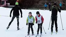 Pražský pohár v běhu na lyžích v Ski Parku Chuchle 4. února.