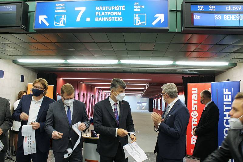 Slavnostní otevření - Nový vestibul Praha Hlavní nádraží - Žižkov.