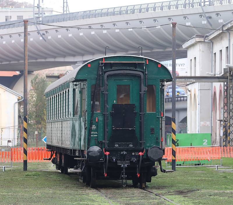 Areál Muzea železnice a elektrotechniky NTM na Masarykově nádraží.