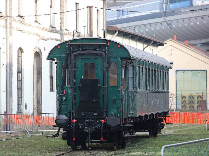 Areál Muzea železnice a elektrotechniky NTM na Masarykově nádraží.