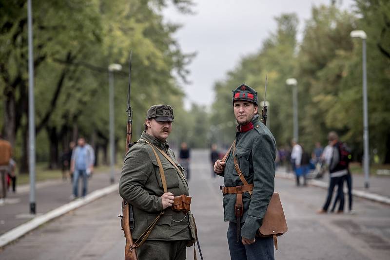 Prvorepublikový den 2. září 2018 na pražském Vítkově.