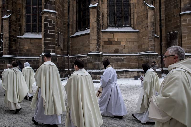 Tradiční setkání řeholníků, řeholnic a zasvěcených osob s pražským biskupem Karlem Herbstem