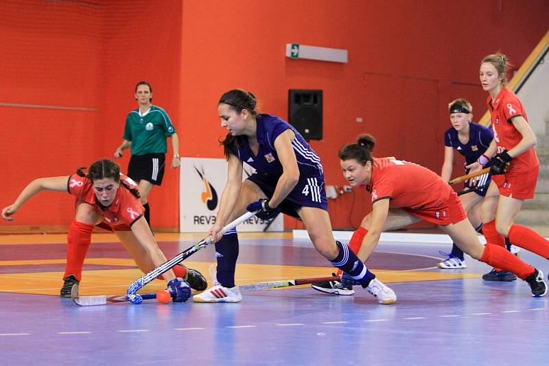 České juniorské hokejistky porazily Portugalsko 3:0.