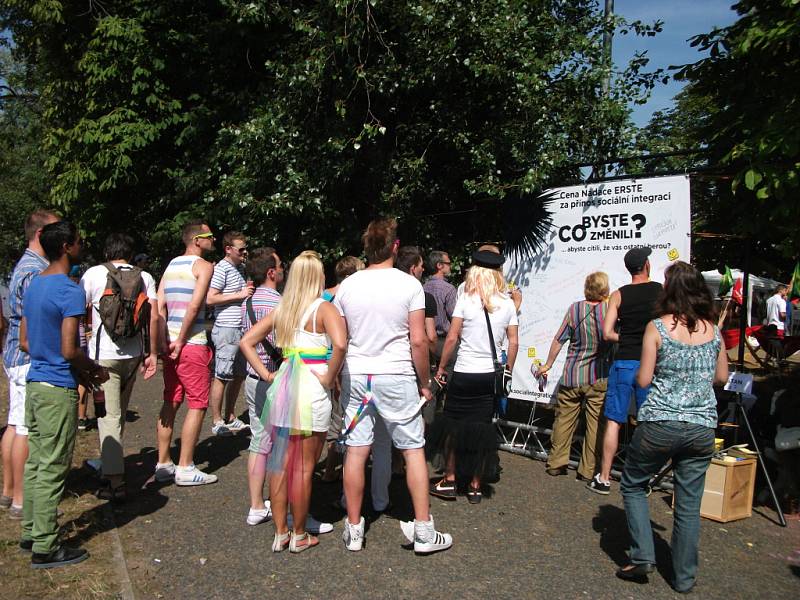 Stěna názorů na Prague Pride 2012