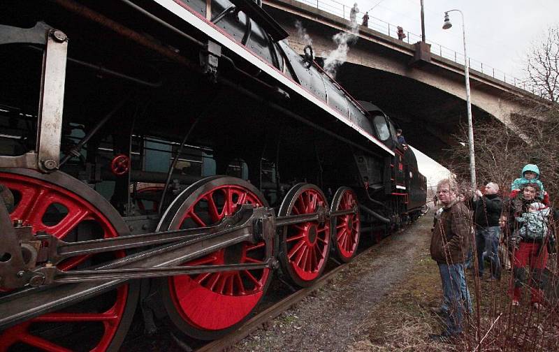 Historický parní vlak v rámci akce Knížecí Velikonoce na Křivoklátě