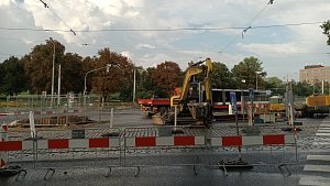 Havárie vody na Žižkově.