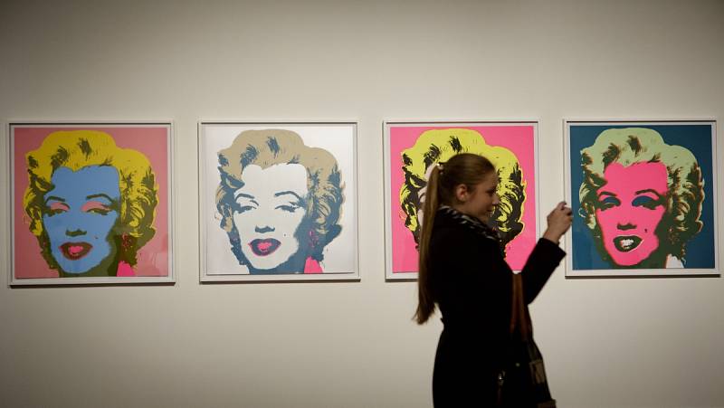Výstava o Marilyn Monroeové. 