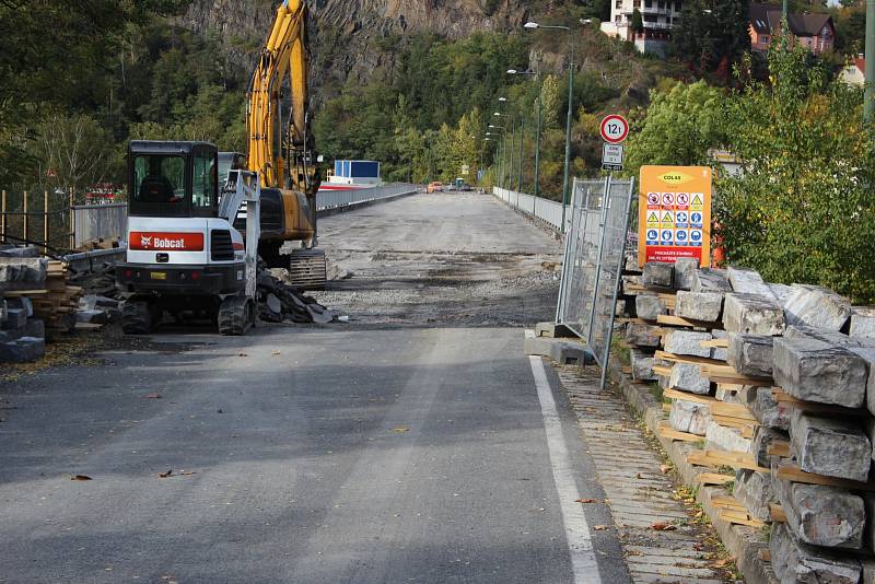 Rekonstrukce mostu ve středočeské obci Davle