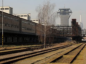 Nákladové nádraží Žižkov.