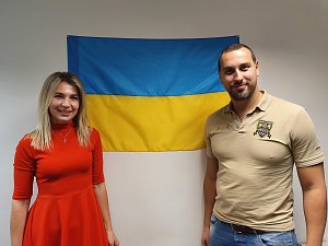 Ředitelka MSM Julia Grebeniková a předseda MSM Jevgenij Kolesnik se snaží v Česku pomáhat uprchlíkům z Ukrajiny.