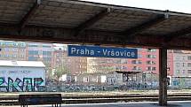 Vlakové nádraží Praha - Vršovice.