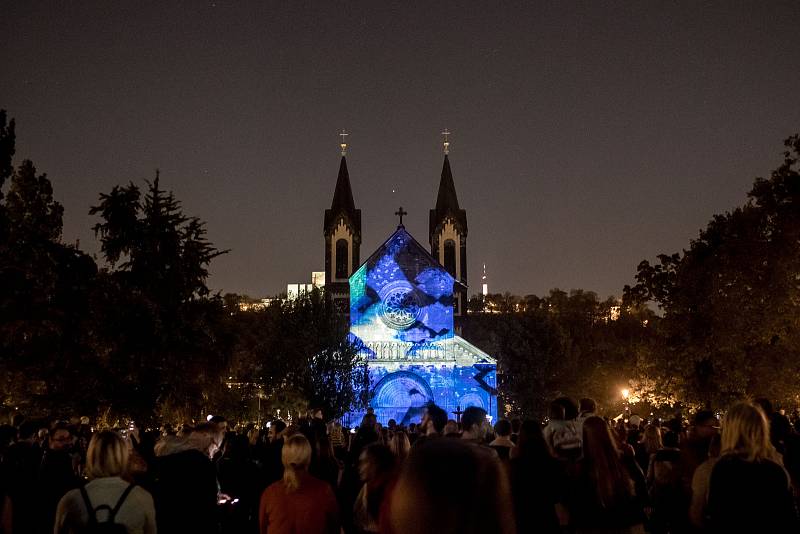 Festival světla Signal 2018 v Praze.
