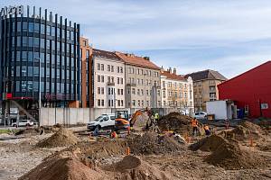 Slavnostní poklepání základního kamene nové budovy ředitelství Hasičského záchranného sboru hlavního města Prahy.