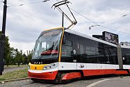 Křest nové tramvaje 15T pojmenované po Františku Křižíkovi.