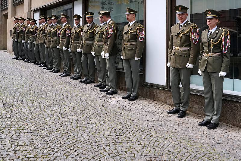 Pietní akt při příležitosti 77. výročí Pražského povstání.