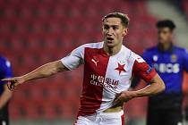 Jan Kuchta měl lví podíl na první jarní výhře Slavie. Pražané v sobotu v Edenu udolali Olomouc 3:1 a Kuchta se zaskvěl dvěma góly.