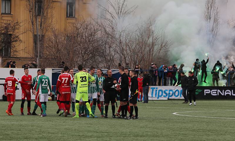 Finále fotbalové Tipsport ligy mezi Bohemians a Brnem na Vyšehradě.