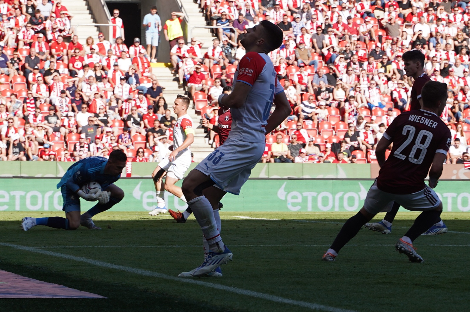 Tribuna Sever - Slavia Praha vs Sparta Praha 15.5.2022