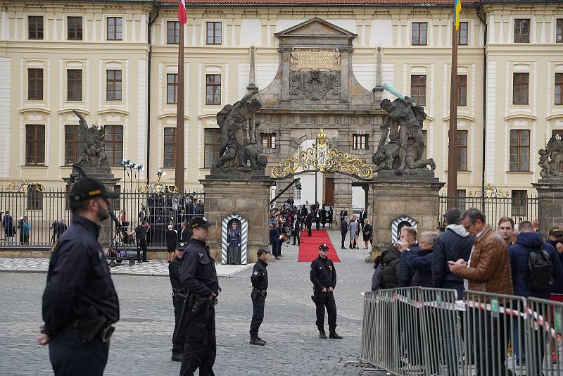 Pražský hrad v době premiérového zasedání evropských zemí ve formátu Evropského politického společenství.