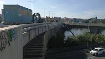 Oprava Barrandovského mostu, 16. 5. 2022.