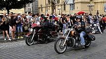 Spanilá jízda v rámci Prague Harley Days 2016.