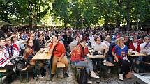 Hokej MS 2022 - ČR - Kanada - Pivnice U Sadu - Žižkov Beergarden - PARK Riegrovy sady.