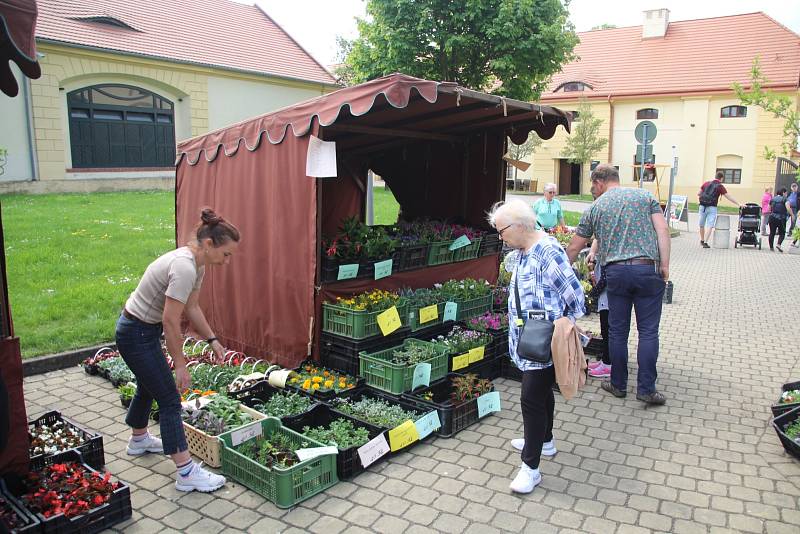 Areál ctěnického zámku hostil Květinový jarmark.