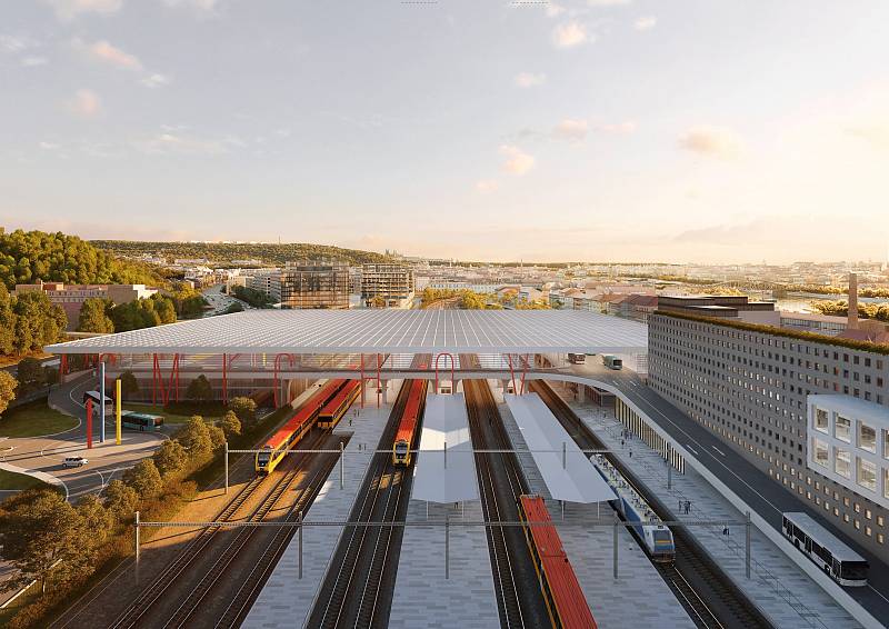 Na Smíchově vznikne moderní dopravní terminál. Praha představila novou fázi projektu.