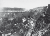 Hlubočepy - Celkový pohled od Žvahova Pohlednice, foto J. Němec, před rokem 1918