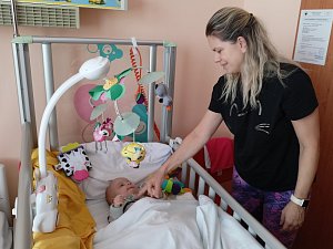 Marcela Matějková z Prahy s tříměsíčním synem Štěpánem, který je po operaci vrozené vady močovodu