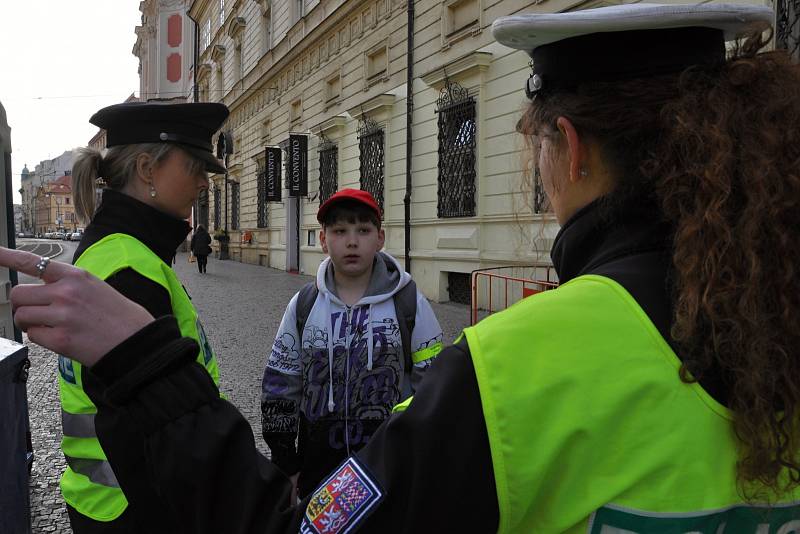 Akce Zebra se za tebe nerozhlédne zaměřená na dětské chodce.