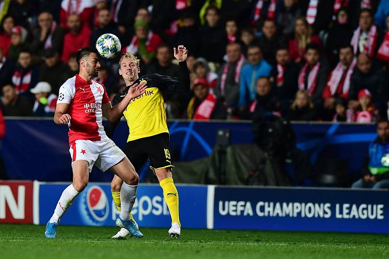 Utkání druhého kola skupinové fáze Ligy mistrů - SK Slavia Praha vs. Borussia Dortmund