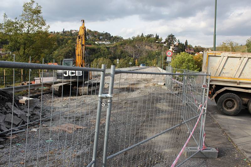 Rekonstrukce mostu ve středočeské obci Davle