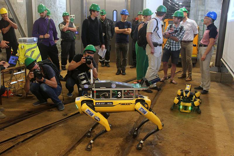 Představení robota Fakulty elektrotechnické ČVUT, který připravuje digitální 3D mapu pražského podzemí.