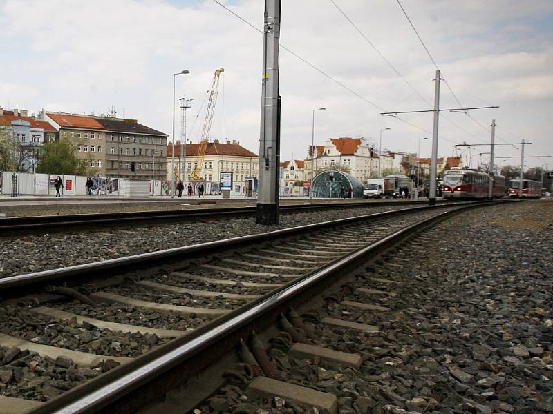 Tramvajová trať v Praze. Ilustrační foto. 