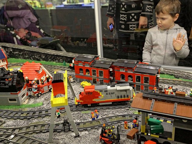Výstava modelů z Lego kostek na Výstavišti Holešovice.