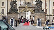 Pražský hrad v době premiérového zasedání evropských zemí ve formátu Evropského politického společenství.